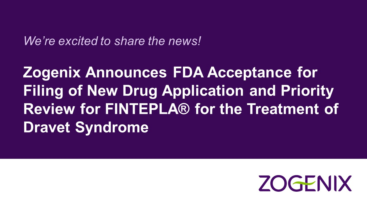 La FDA acepta estudiar la aplicacion de comercializacion de Zogenix