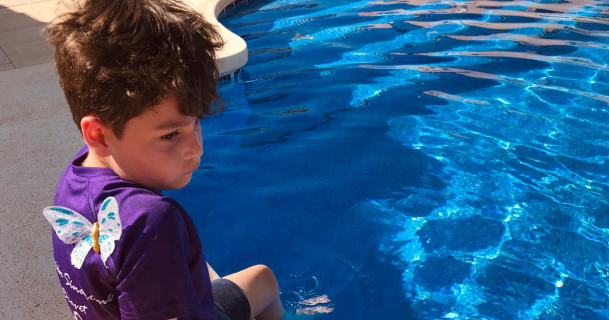 Niño con síndrome de Dravet